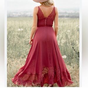 Katya Maxi Dress in Red Clay